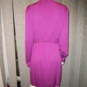 Robe DVF Diane Von Furstenberg ATIRA - Taille 475 - Couleur Orchidée Violet - Neuve Avec étiquettes - Avec Ceinture